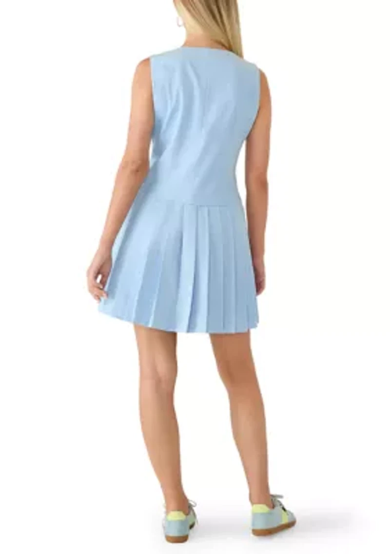 Women's Sleeveless V-Neck Mini Dress