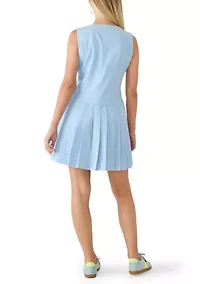 Women's Sleeveless V-Neck Mini Dress