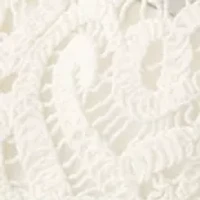 Women's Long Sleeve Crew Neck Button Up Crochet Coat