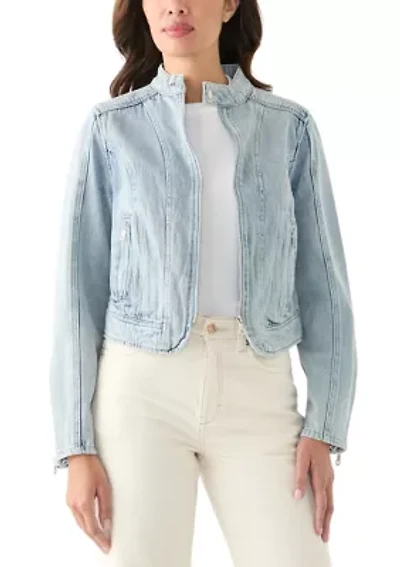 Women's Zip Up Denim Jacket