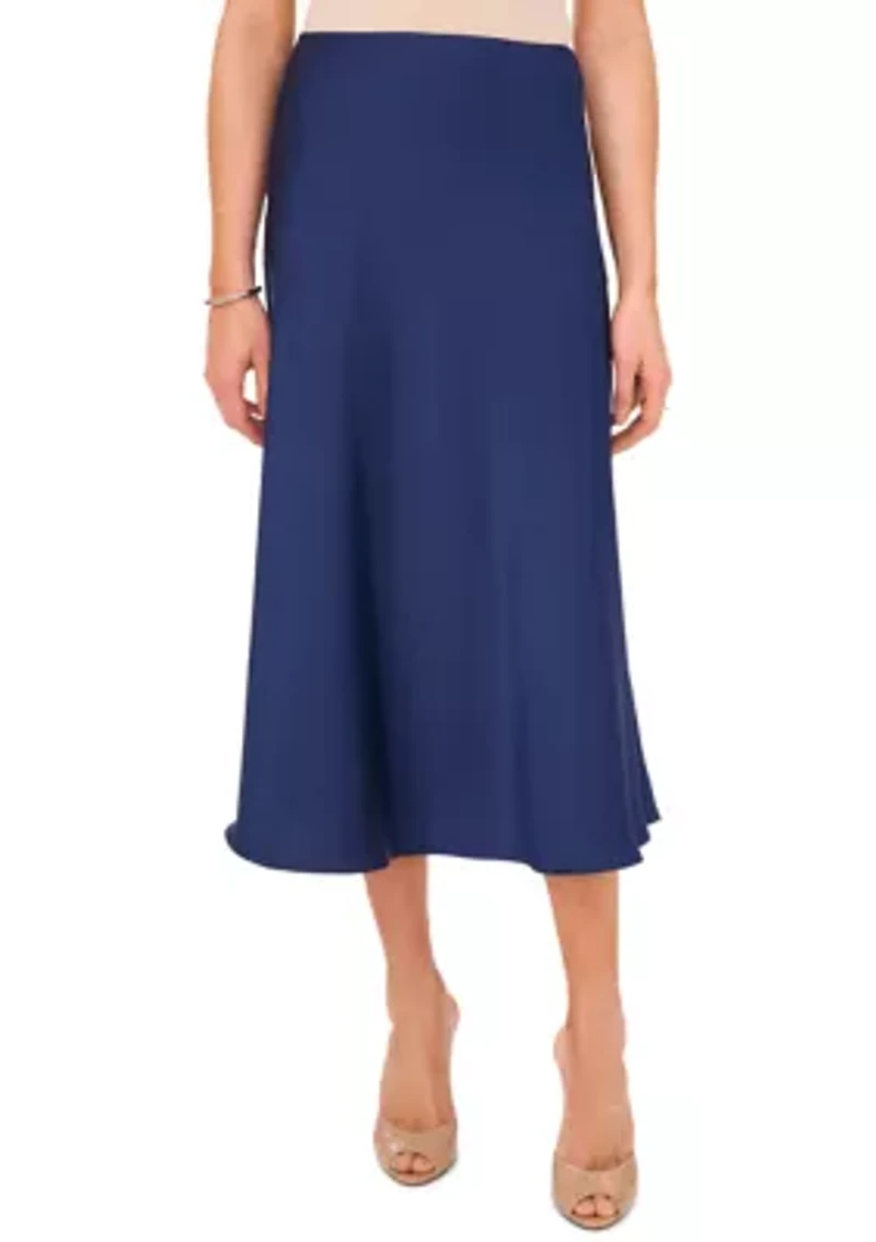 Women's Bias Midi Skirt