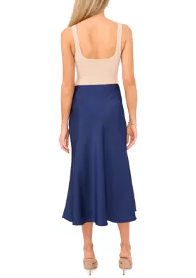 Women's Bias Midi Skirt