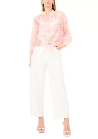 Women's Long Sleeve Button Down Blouse