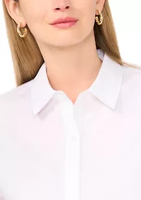 Women's Long Sleeve Ruffle Hem Top