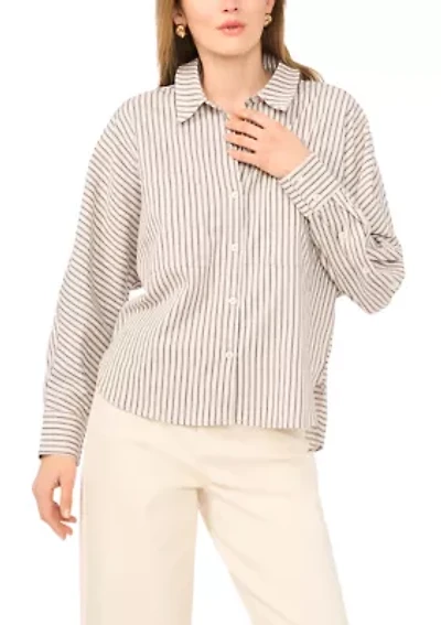 Women's Parker Collared Striped Button Down Shirt