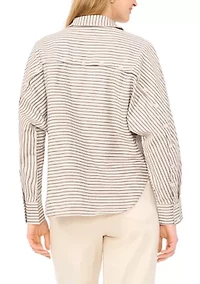 Women's Parker Collared Striped Button Down Shirt