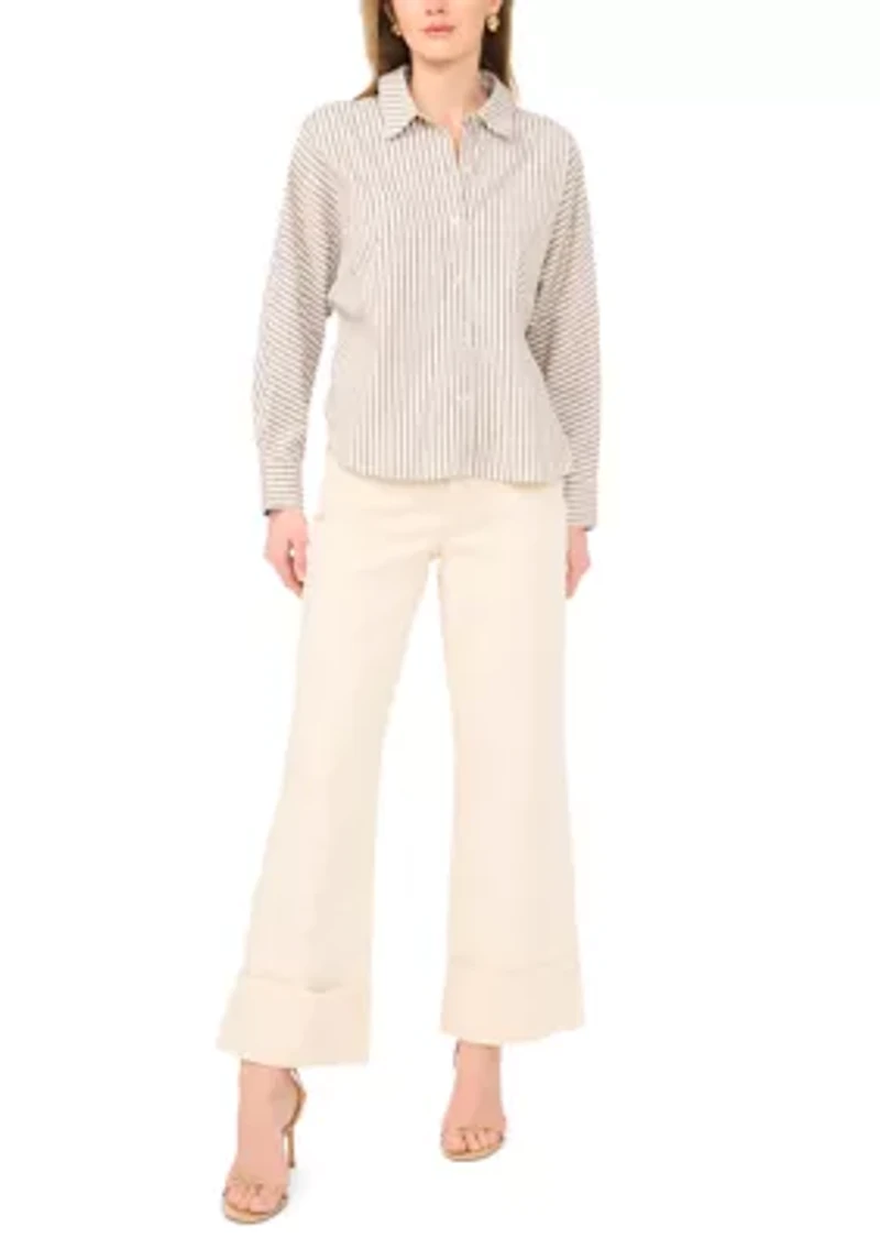 Women's Parker Collared Striped Button Down Shirt