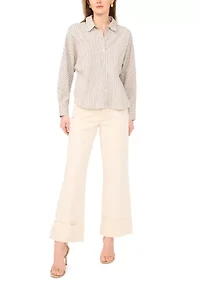 Women's Parker Collared Striped Button Down Shirt