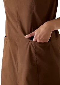 Women's Sleeveless High Neck Shift Dress