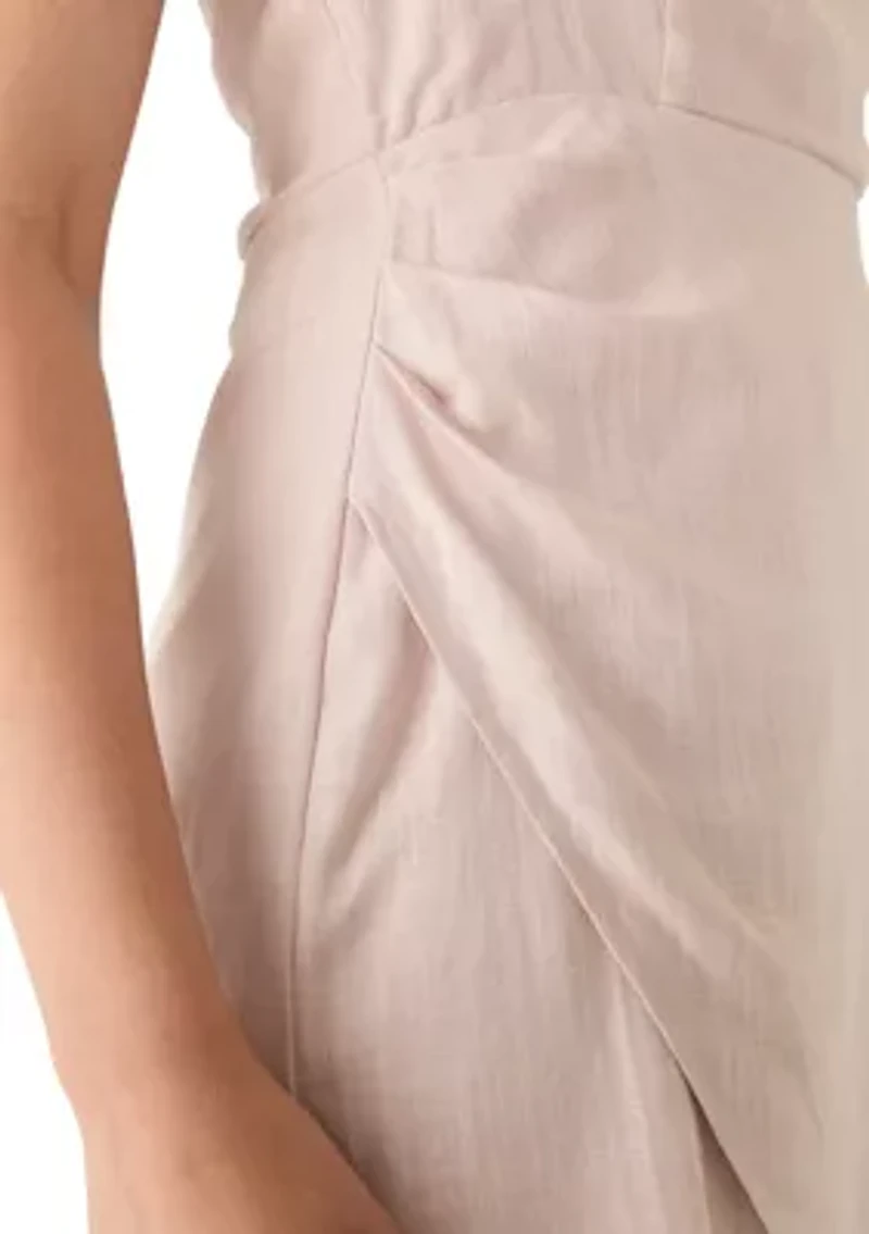 Women's Sleeveless Halter Neck Mini Dress