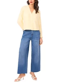 Women's Button Up Cardigan with Pockets