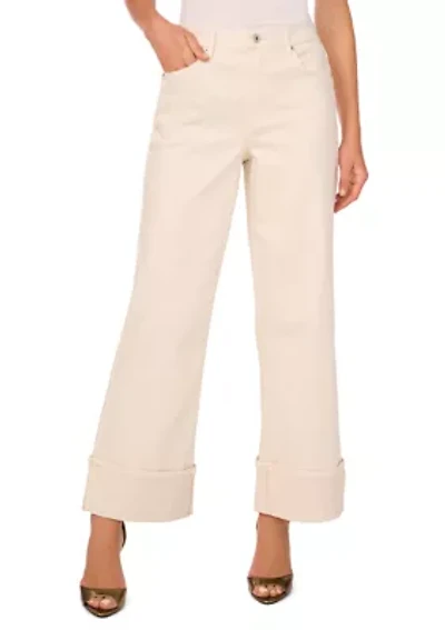 Women's Denim Roll Up Cuff Jeans