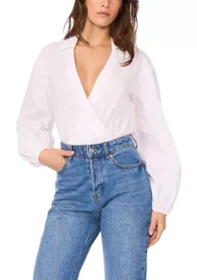 Women's Wrap Blouse Bodysuit
