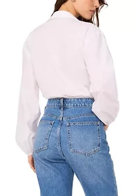 Women's Wrap Blouse Bodysuit