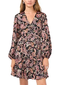 Women's Puff Sleeve Mini Dress