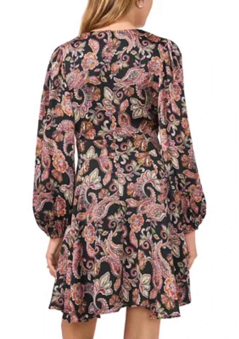 Women's Puff Sleeve Mini Dress