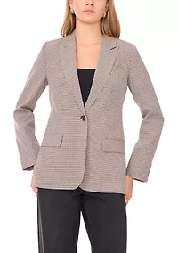 Women's One Button Peak Lapel Blazer