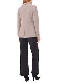 Women's One Button Peak Lapel Blazer