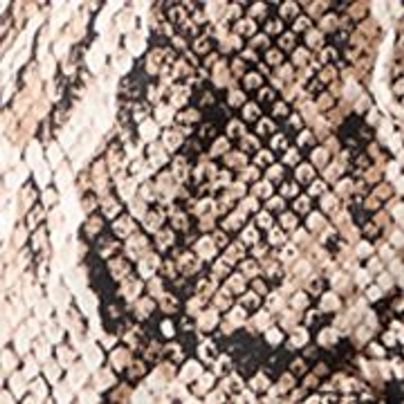 Women's Long Sleeve Sultry Snake Ruffled Wrap Front Dress