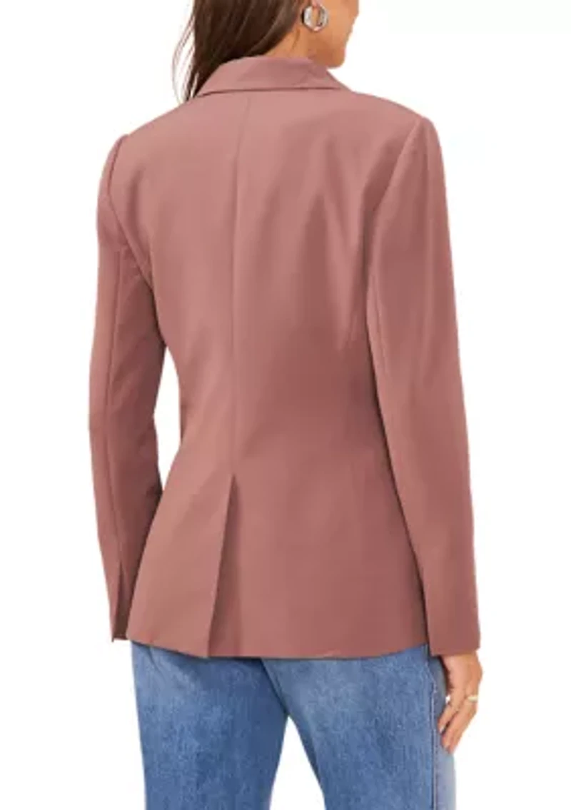 Women's Straight Fit Tuxedo Blazer