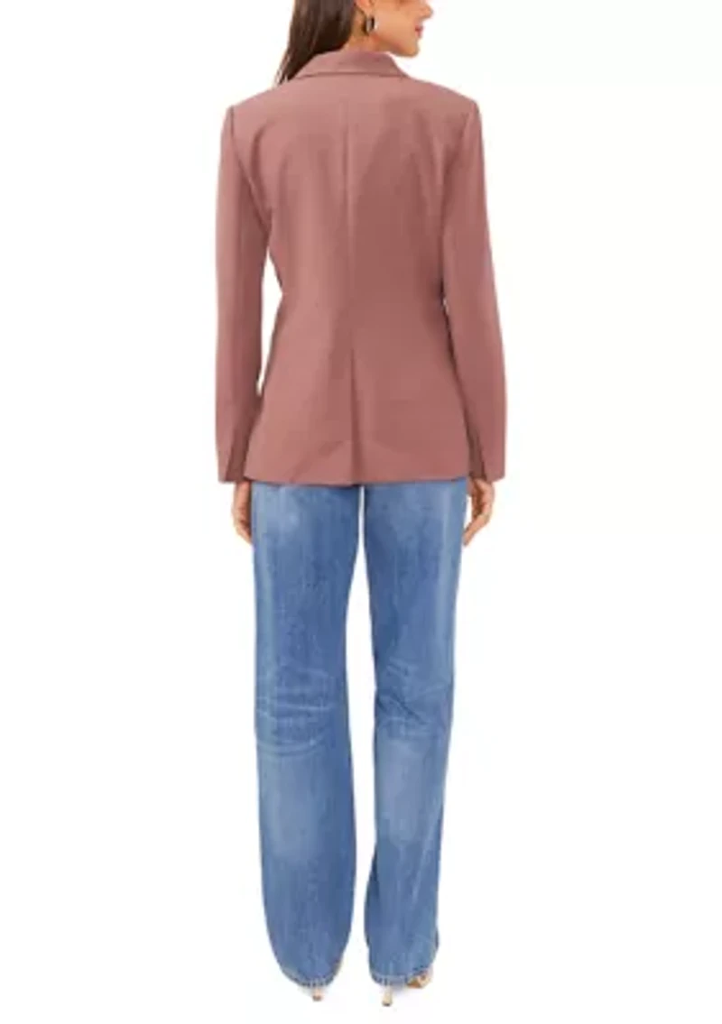 Women's Straight Fit Tuxedo Blazer