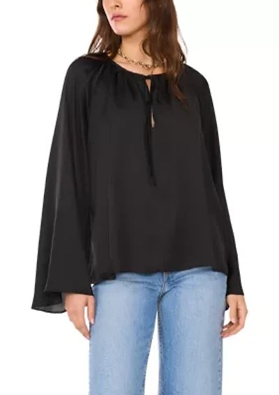 Women's Flutter Sleeve Blouse