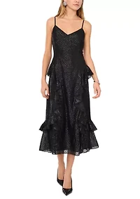 Women's Sleeveless Ruffled Slip Dress