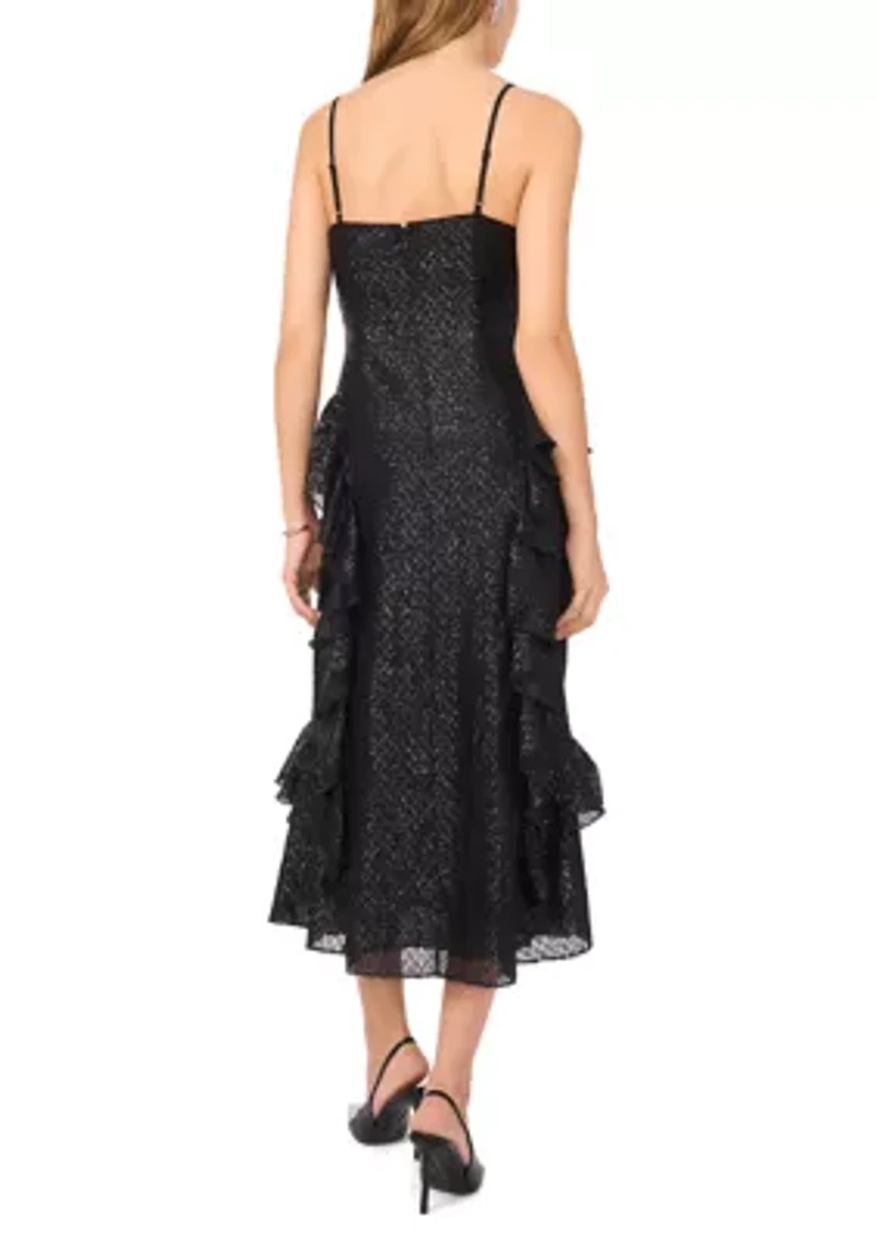 Women's Sleeveless Ruffled Slip Dress