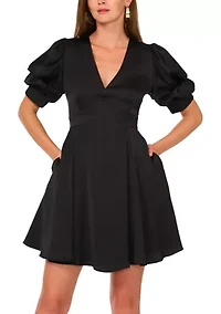 Women's Puff Sleeve Dress