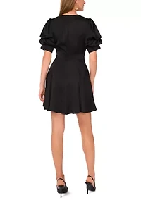 Women's Puff Sleeve Dress