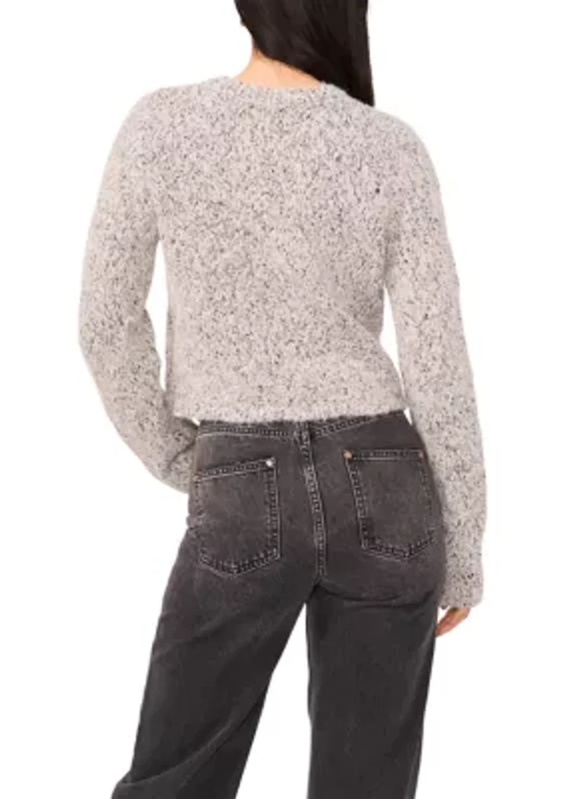 Women's Cable Knit Crew Neck Sweater