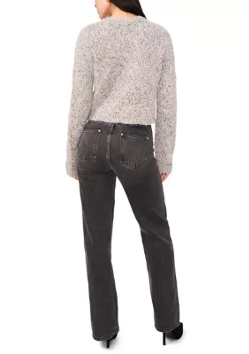 Women's Cable Knit Crew Neck Sweater