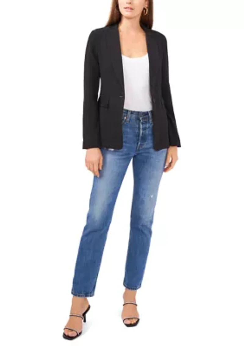 Women's Classic Crepe One Button Blazer