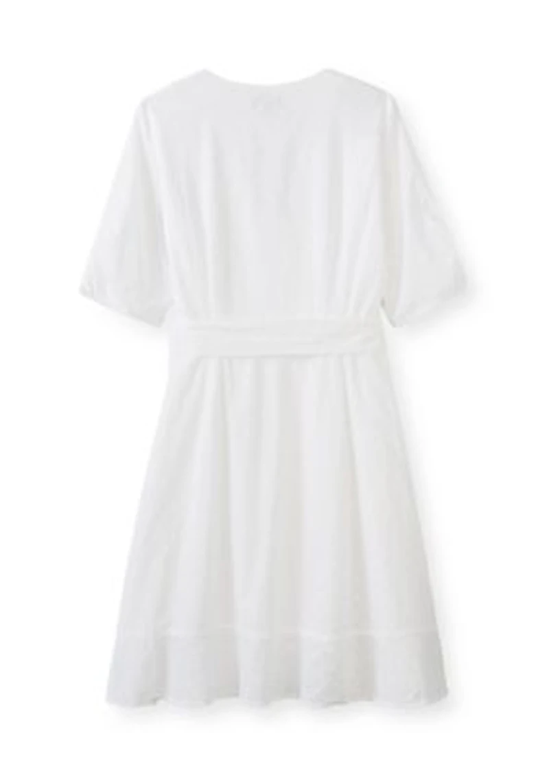 Plus Wrap Front Mini Dress