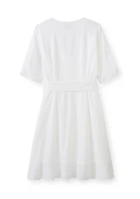 Plus Wrap Front Mini Dress