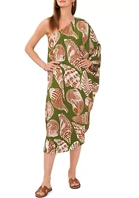 Women's Challis One-Shoulder Swim Cover-Up