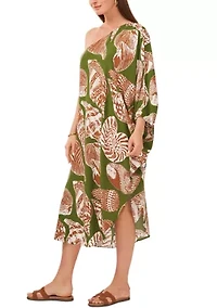 Women's Challis One-Shoulder Swim Cover-Up