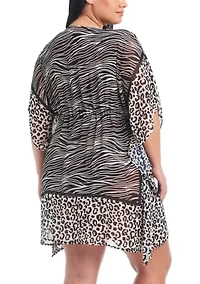 Animal Instinct Caftan Coverup