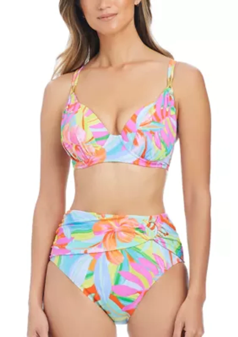 Bellissimo Botanica High Waist Swim Bottoms