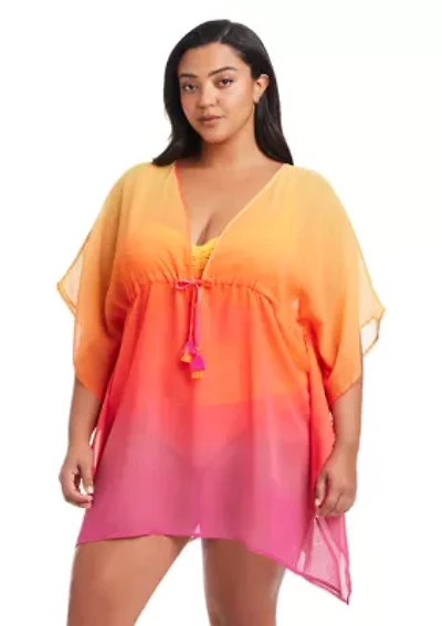 Women's Beat The Heat Chiffon Caftan Coverup
