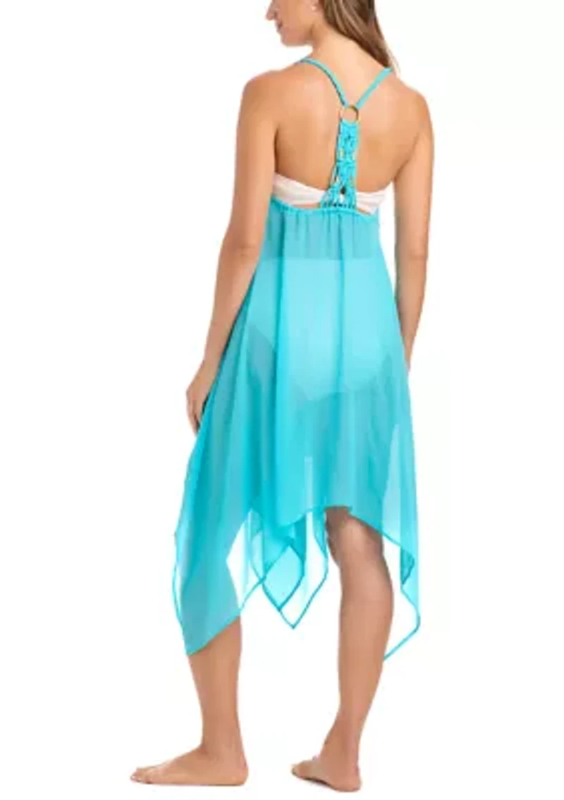 Women's La Cote D'Azur Macrame Long Coverup Dress