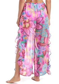 Women's Dream Weaver Ruffle Pants Coverup