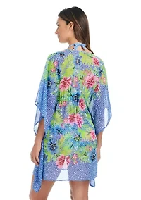 Let's Get Away Chiffon Caftan Coverup