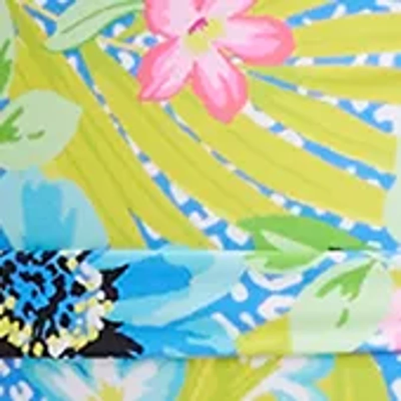 Plus Let's Get Away Shirred Bandeau One Piece Swimsuit