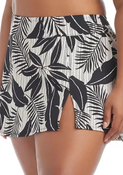 Plus Island Time Swim Skirt