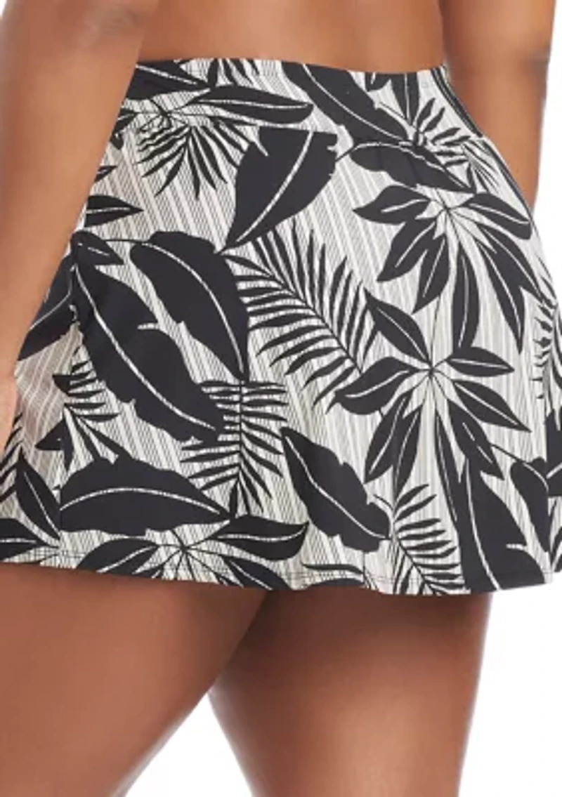 Plus Island Time Swim Skirt