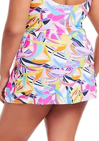 Living Color Draped Skirted Hipster Swim Bottom