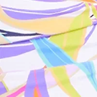 Plus Living Color Shirred Bandeau One Piece Swimsuit
