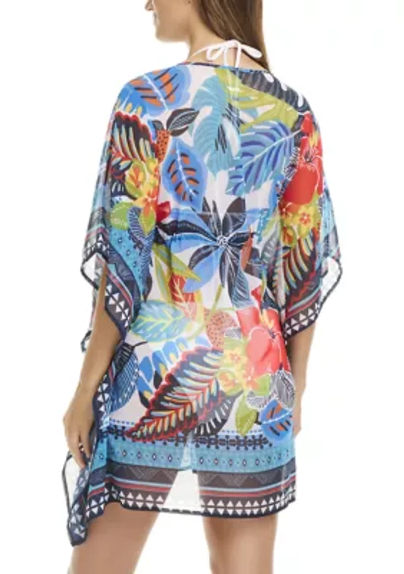 The Living is Easy Caftan Swim Coverup