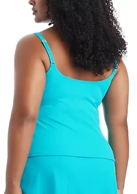 Piqué Ole V-Neck Tankini Swim Top